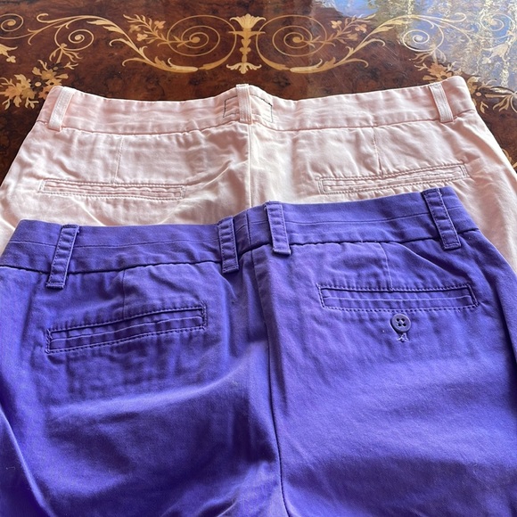 J CREW & CURRENT ELLIOT sz6/28 summer shorts chinos lot purple pink - Picture 6 of 6